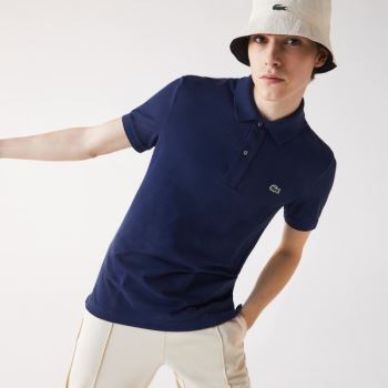 Lacoste Slim Fit Polo in Petit Piqué - Polo Pánské Blankyt | CZ-DmPKHy